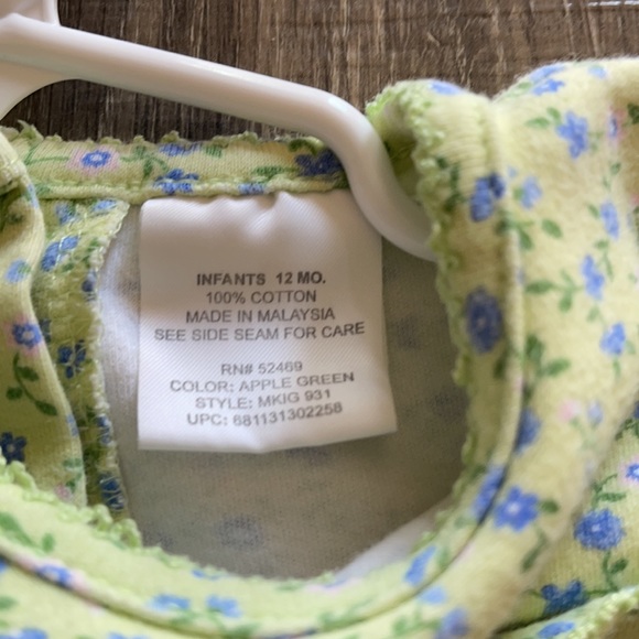 Vintage 80’s McKids Floral Dress Size 12M - Picture 5 of 7